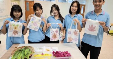 รายวิชา การงานอาชีพ ชั้นมัธยมศึกษาปีที่ 5 นักเรียนสร้างสรรค์ผลงาน Eco Printing – ผ้าพิมพ์สีธรรมชาติ